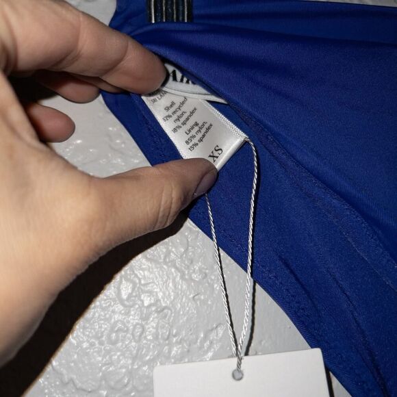 NWT Andie Lapis Blue 90’s High Waisted Swim Bottom Size XS - Picture 4 of 5